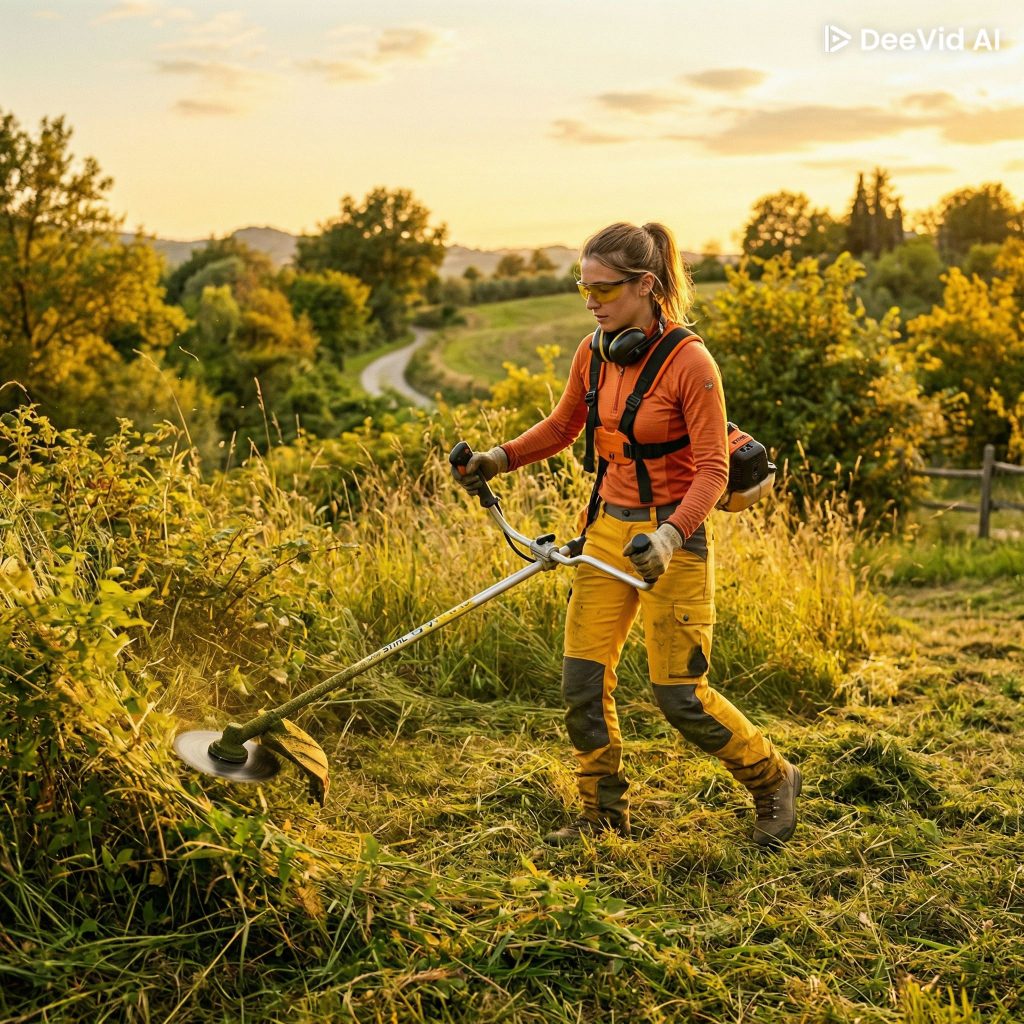 utilizzo motosega e decespugliatore